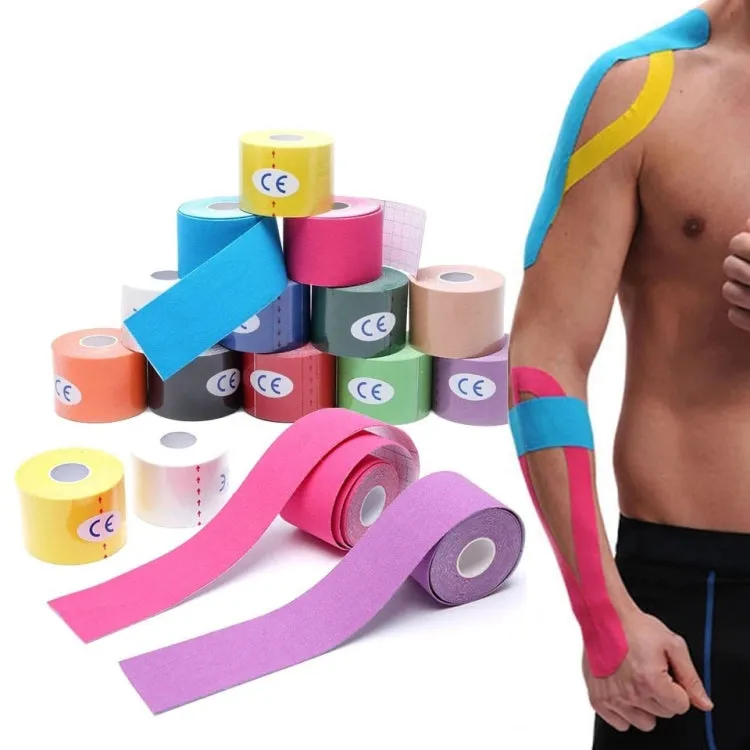 3 PCS Muscle Tape Physiotherapy Sports Tape Basketball Knee Bandage, Size: 2.5cm x 5m(Skin Color)