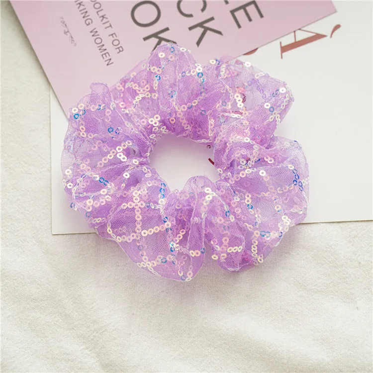 5pcs Girl Hair Band Purple Little Daisy Hair ring