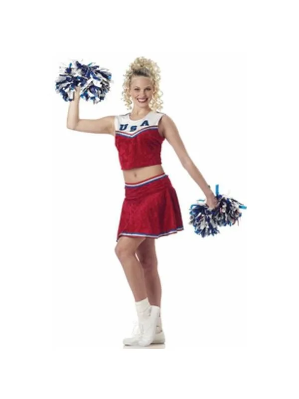 Adult Sleeveless Cheerleader Costume