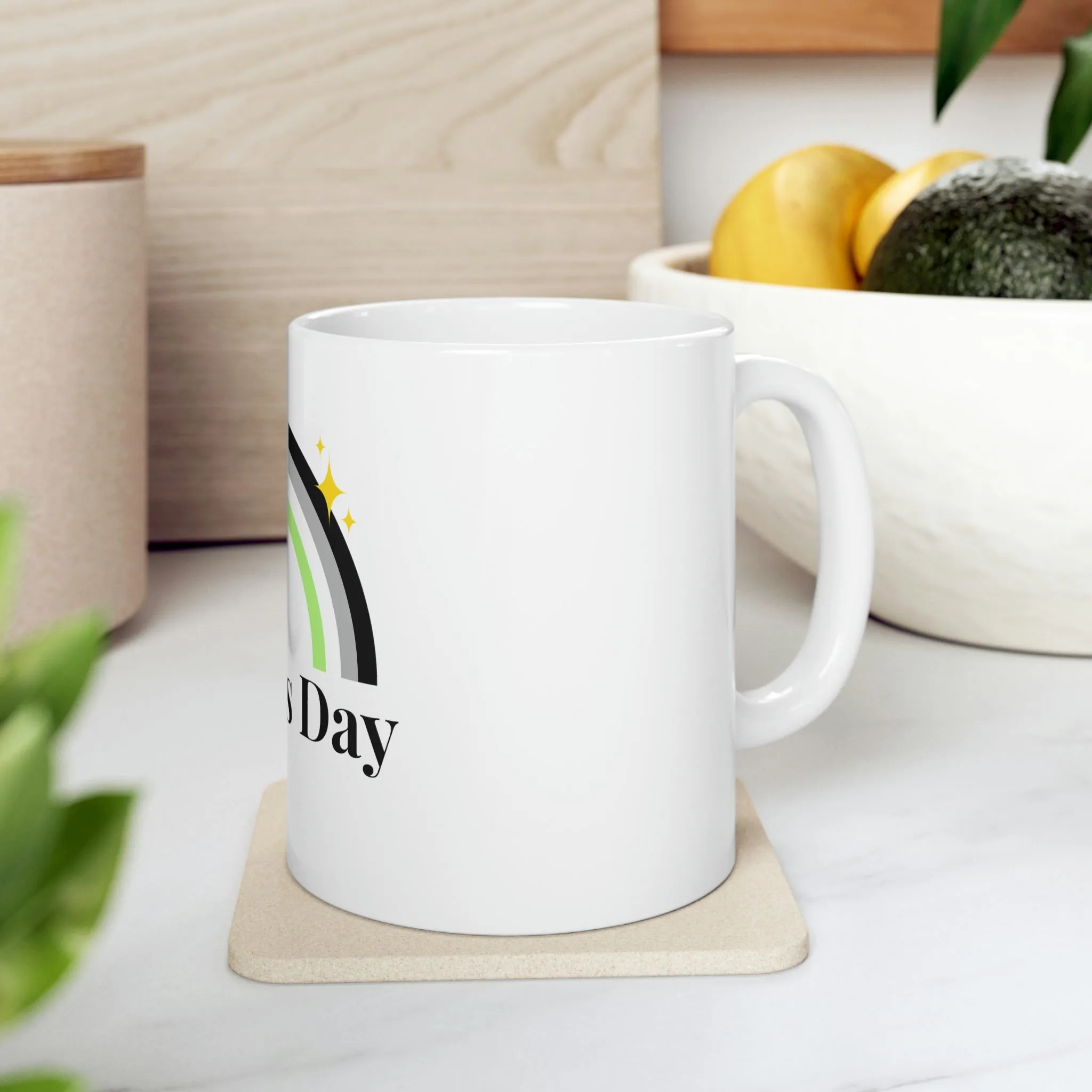 Agender Flag Ceramic Mug  - Mother's Day