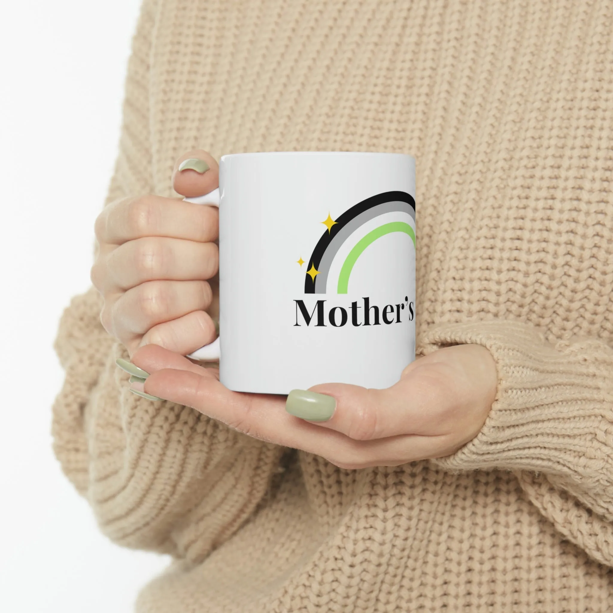 Agender Flag Ceramic Mug  - Mother's Day