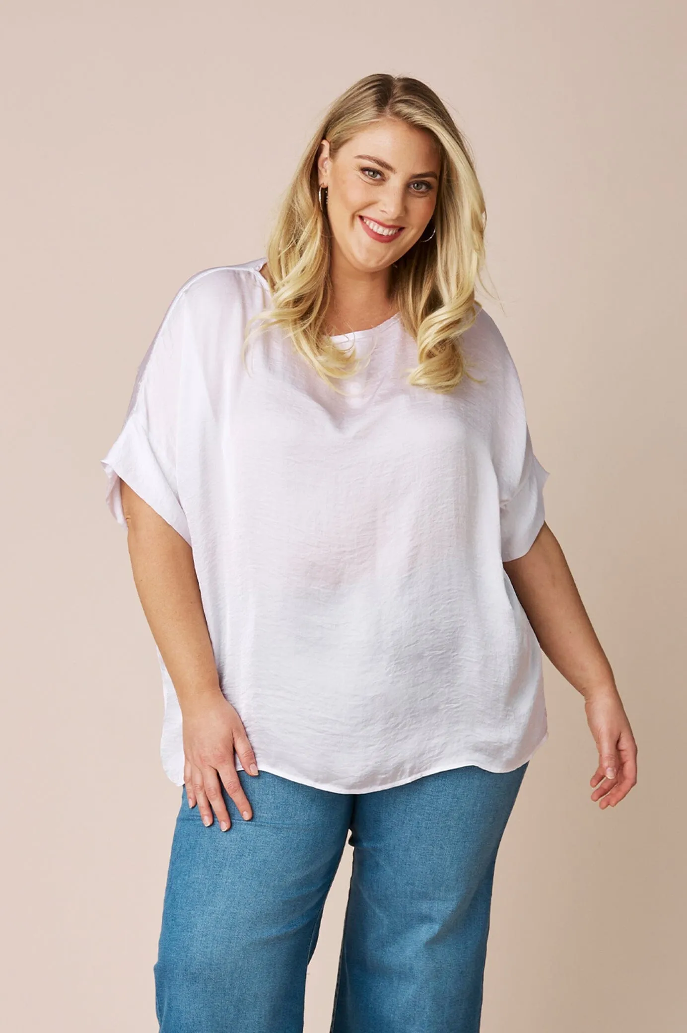 Bianca Short Sleeve Top White