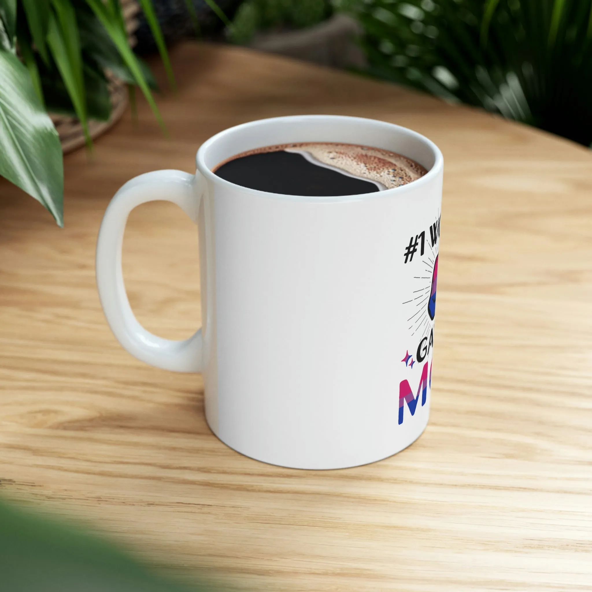 Bisexual Flag Ceramic Mug  - #1 World's Gayest Mom