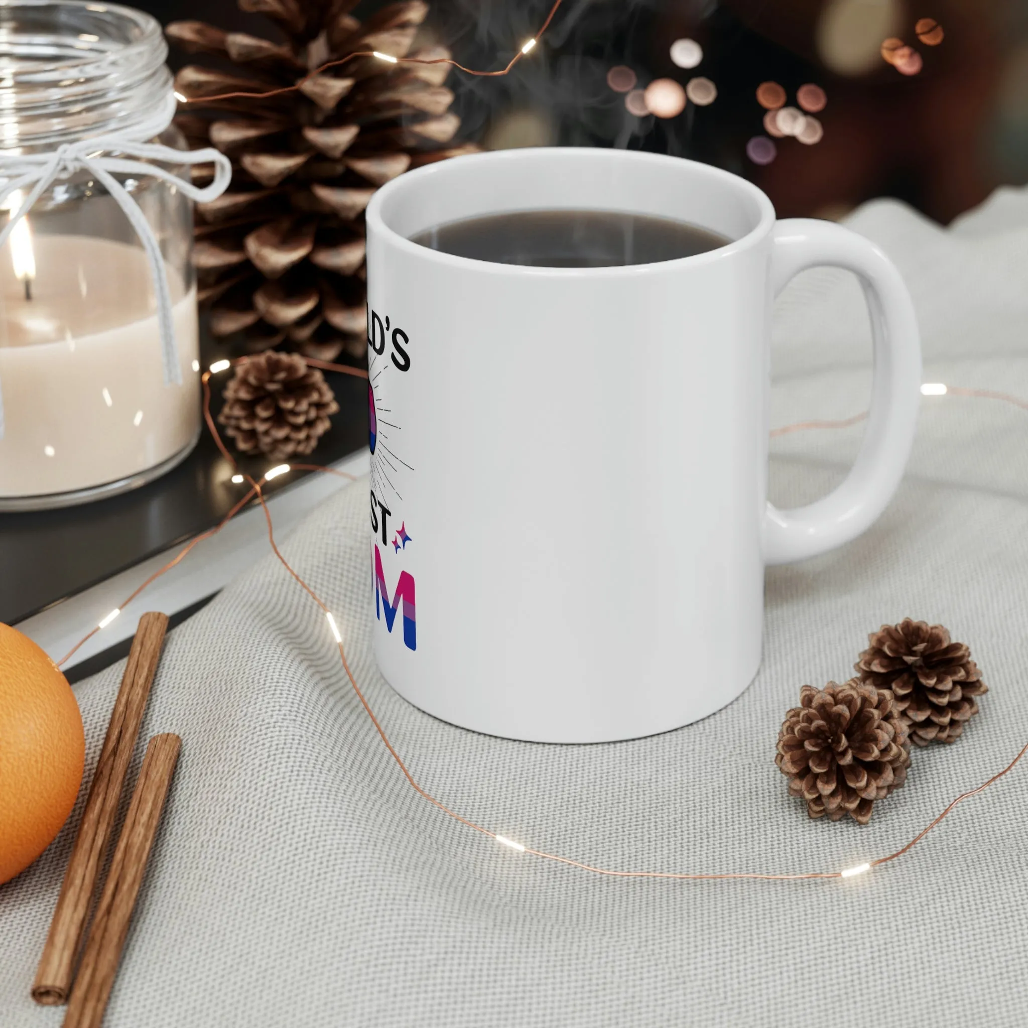 Bisexual Flag Ceramic Mug  - #1 World's Gayest Mom