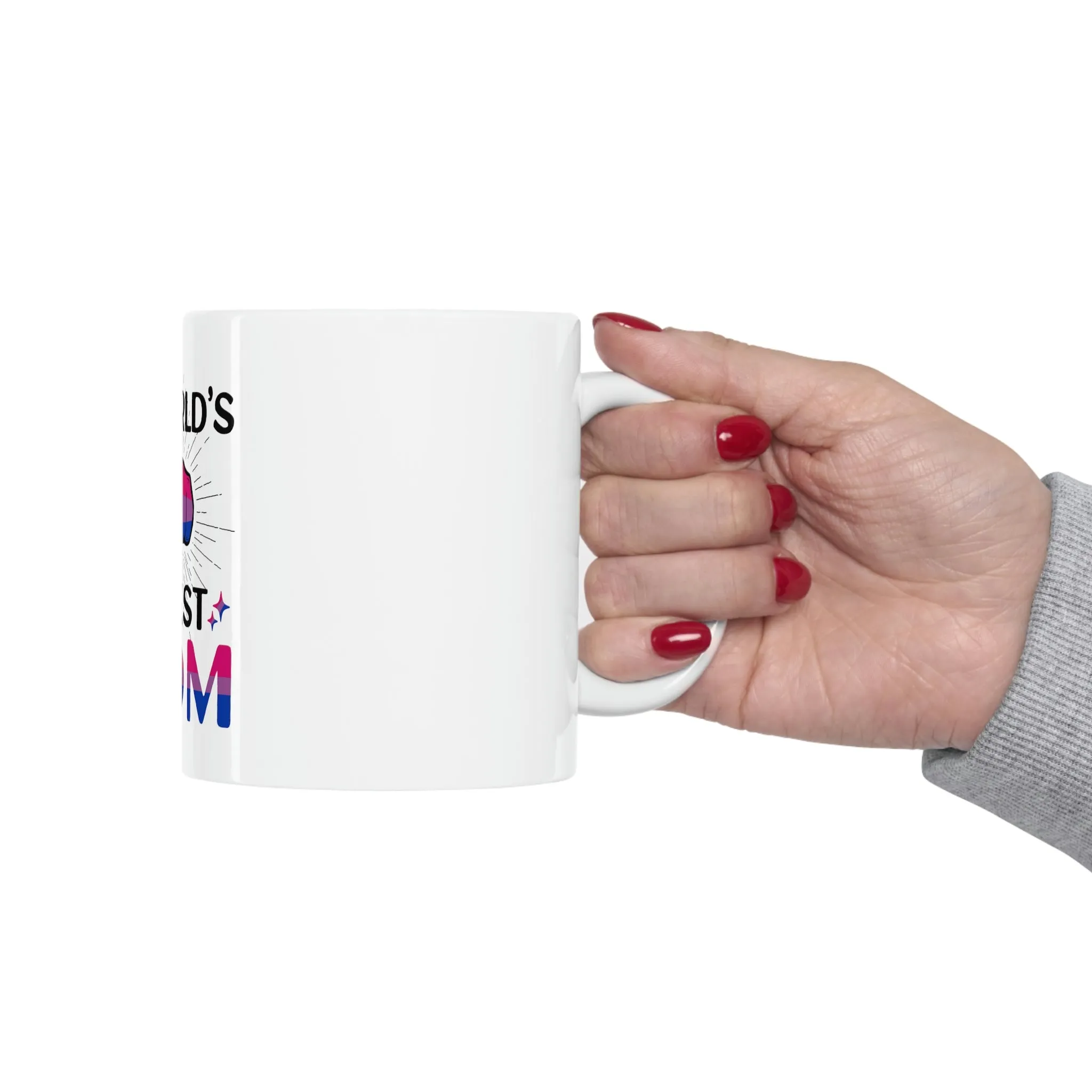 Bisexual Flag Ceramic Mug  - #1 World's Gayest Mom