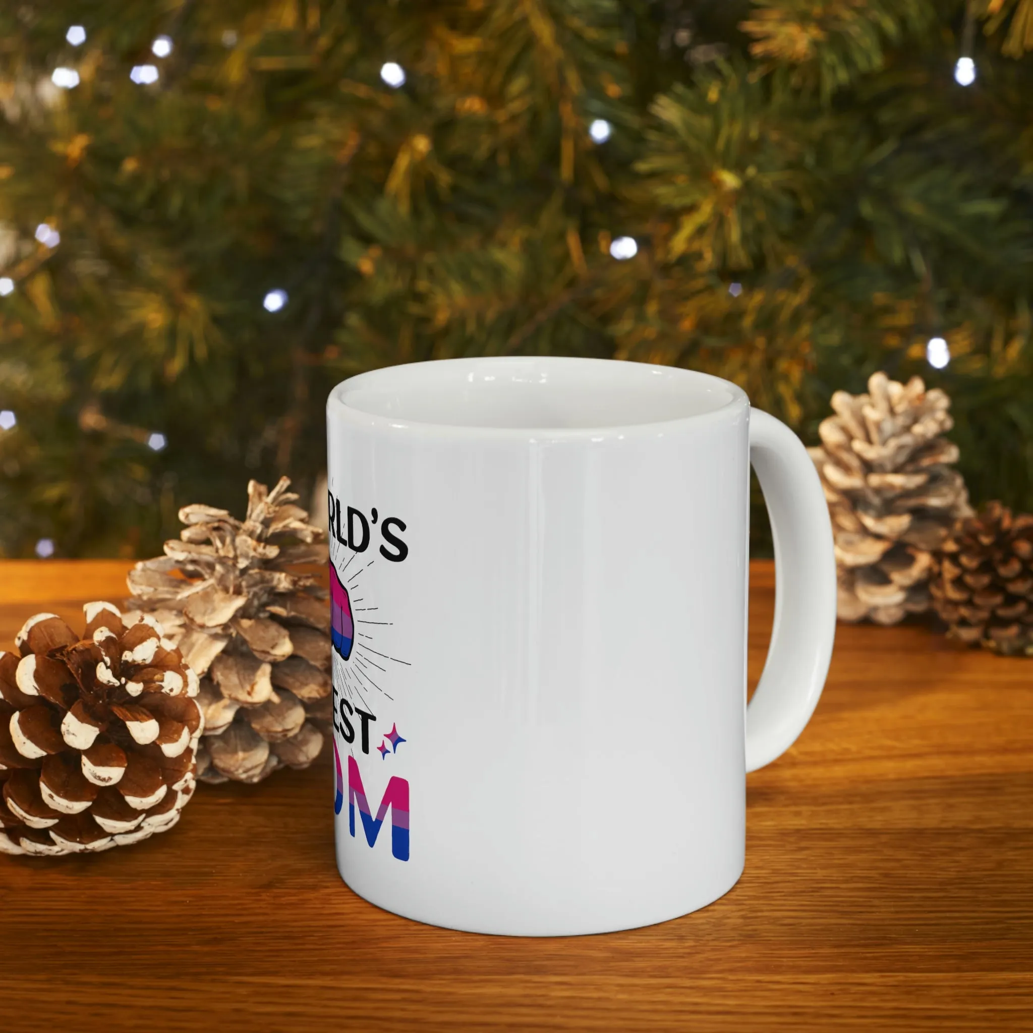 Bisexual Flag Ceramic Mug  - #1 World's Gayest Mom