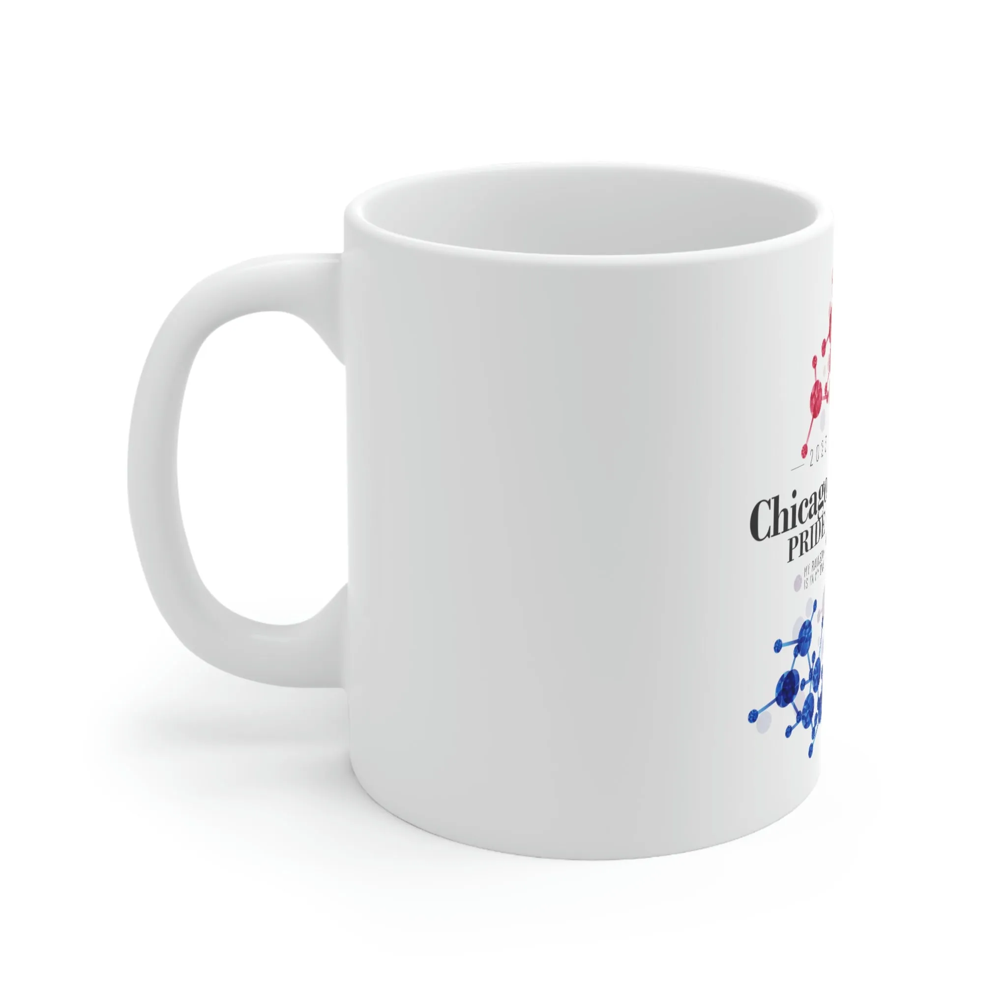 Bisexual Flag Ceramic Mug Chicago Pride - Rainbow Is In My DNA