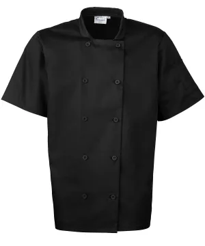 Black - Short sleeve chef’s jacket