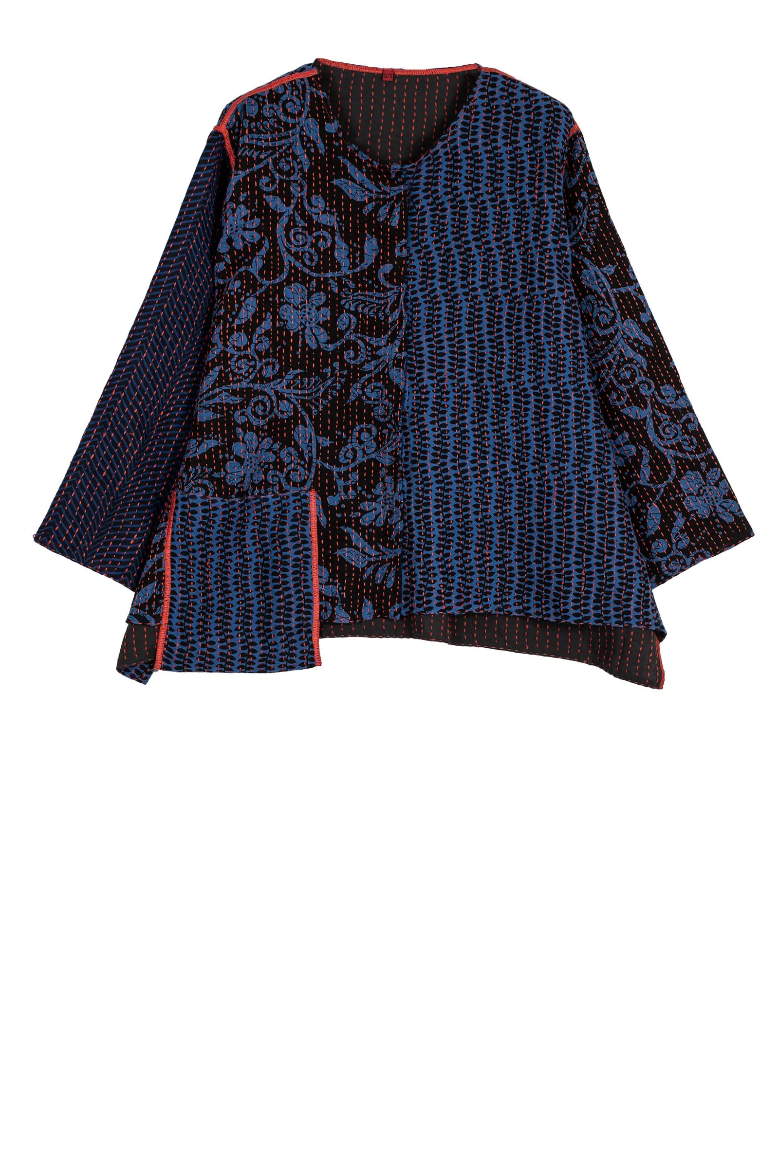 BLUE PRAIRIE BBK KANTHA A-LINE SHORT JACKET