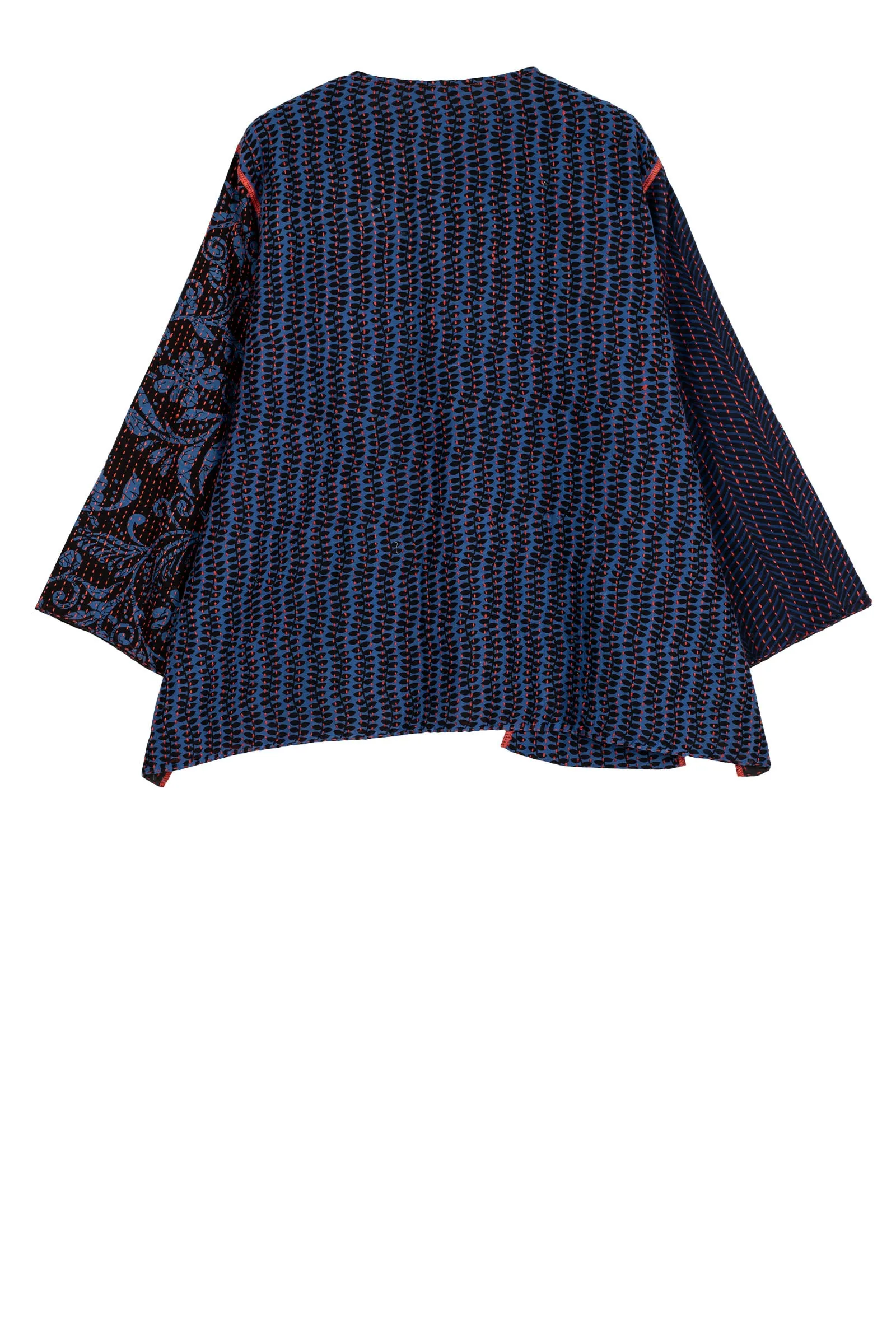 BLUE PRAIRIE BBK KANTHA A-LINE SHORT JACKET