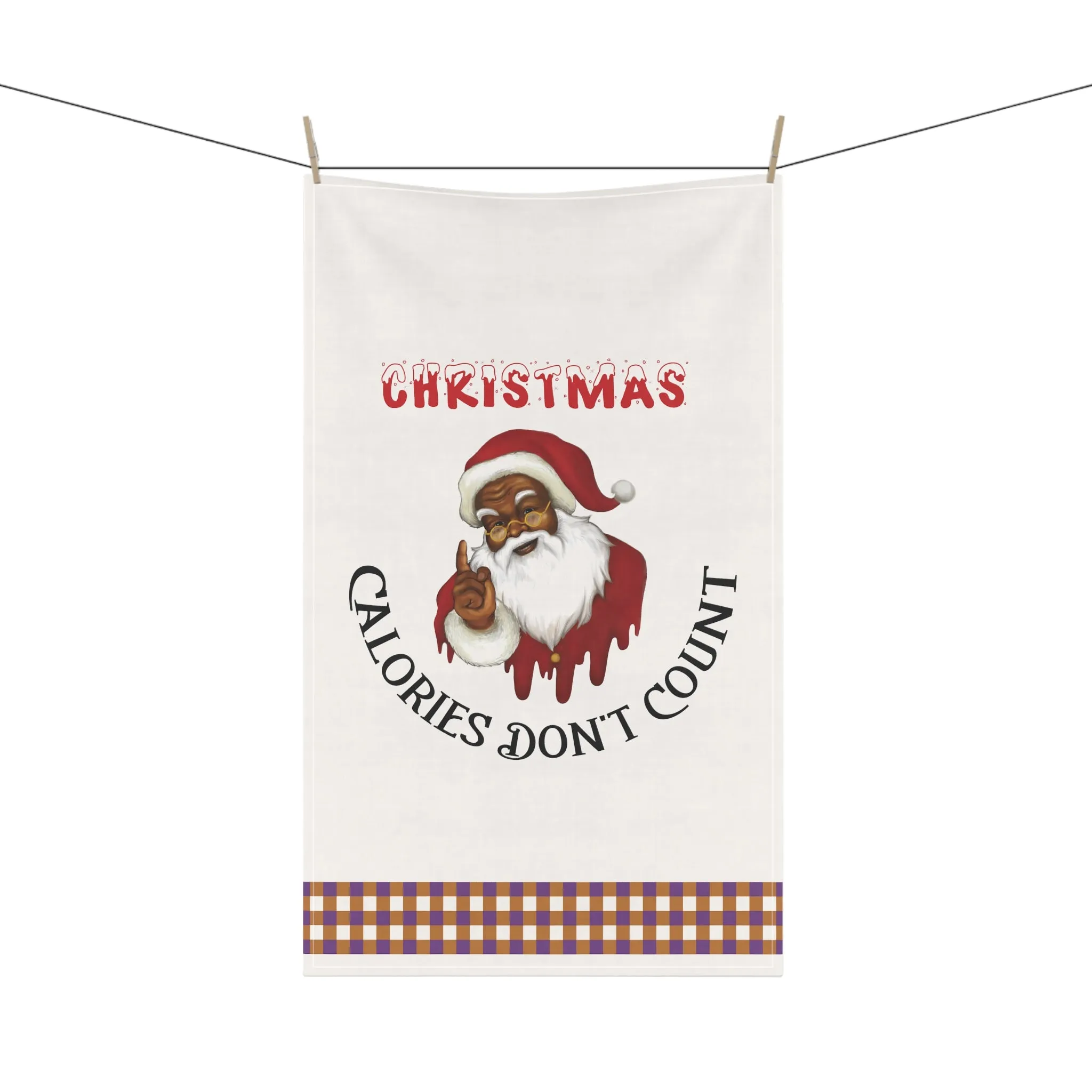 Christmas Kitchen Towel - Christmas Calories Don't Count