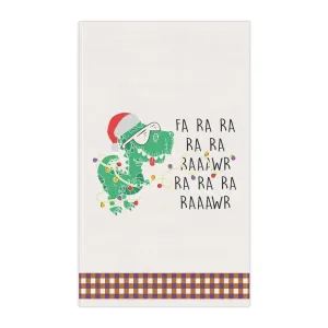 Christmas Kitchen Towel - Dinasour Christmas