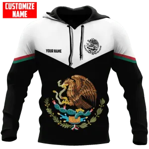 Customized with Name 3D All Over Printed Mexico Hoodie for Men and Women, Mexico Hoodies