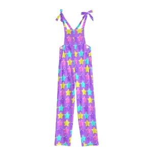 Electric Star Wave Purple Jumpsuit Overalls