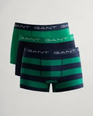 GANT - 3 Pack Trunk, Rugby Stripe, Kelly Green