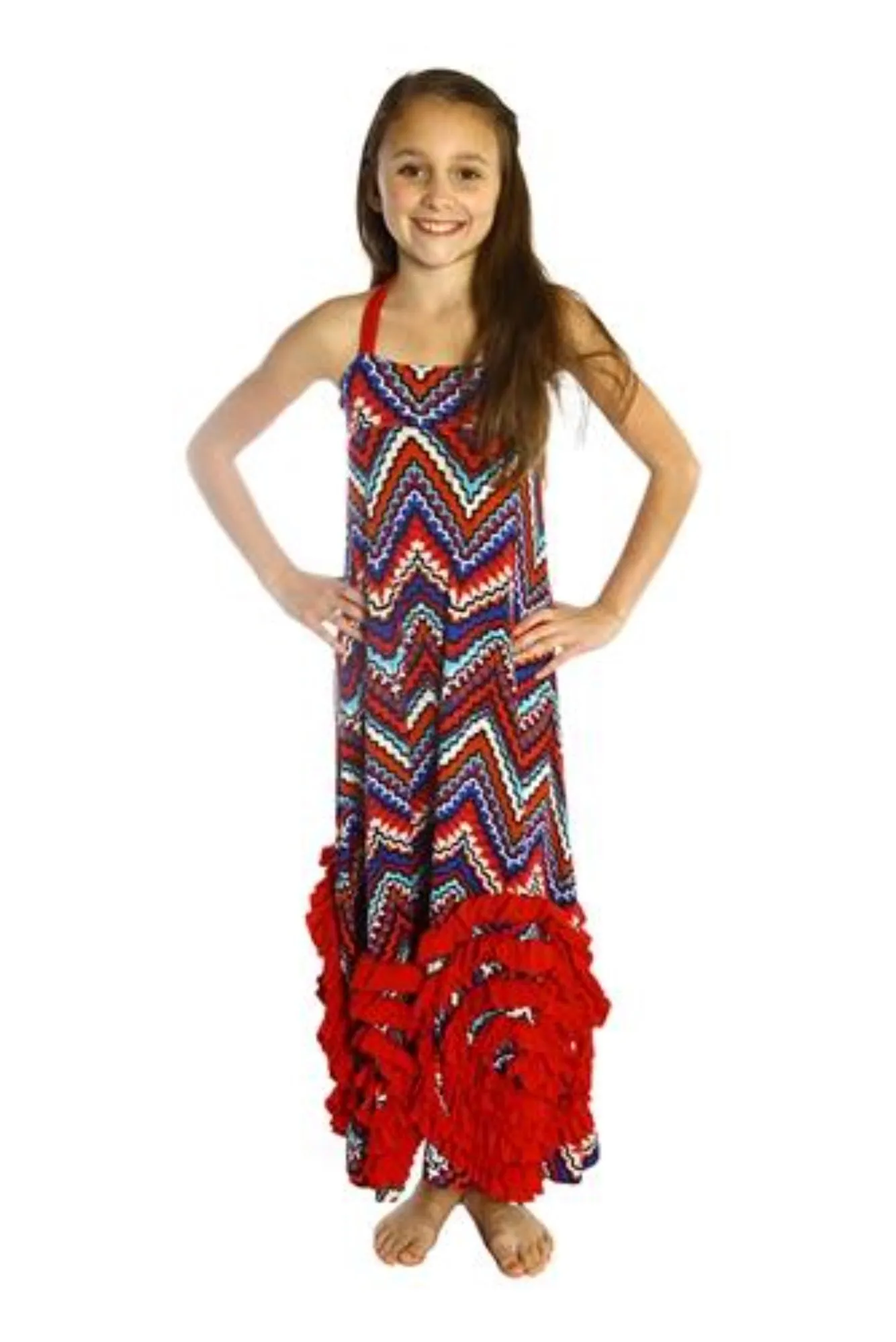 Girls Retro Maxi Dress