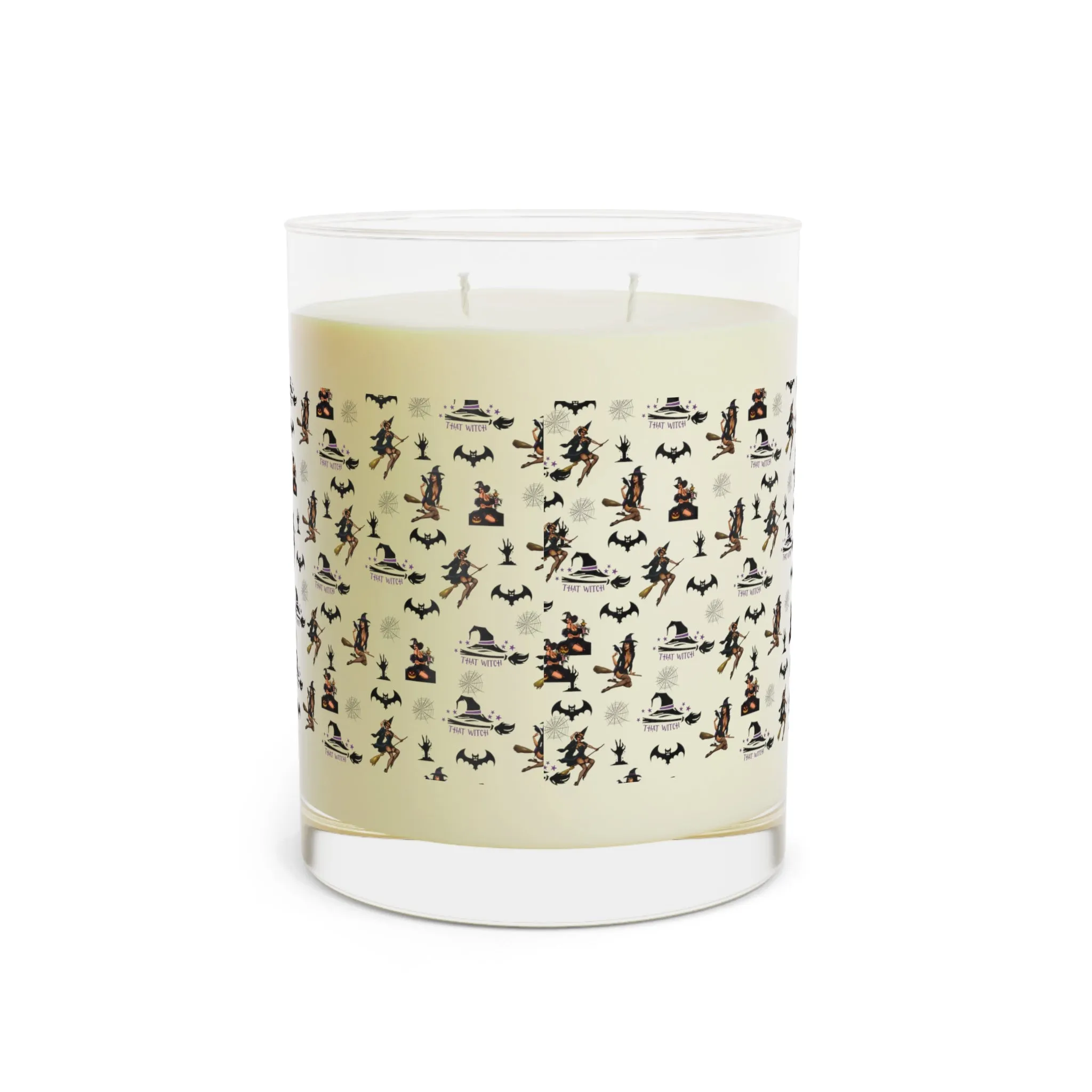 Halloween Scented Candle Full Glass, 11oz - That Witch Pattern