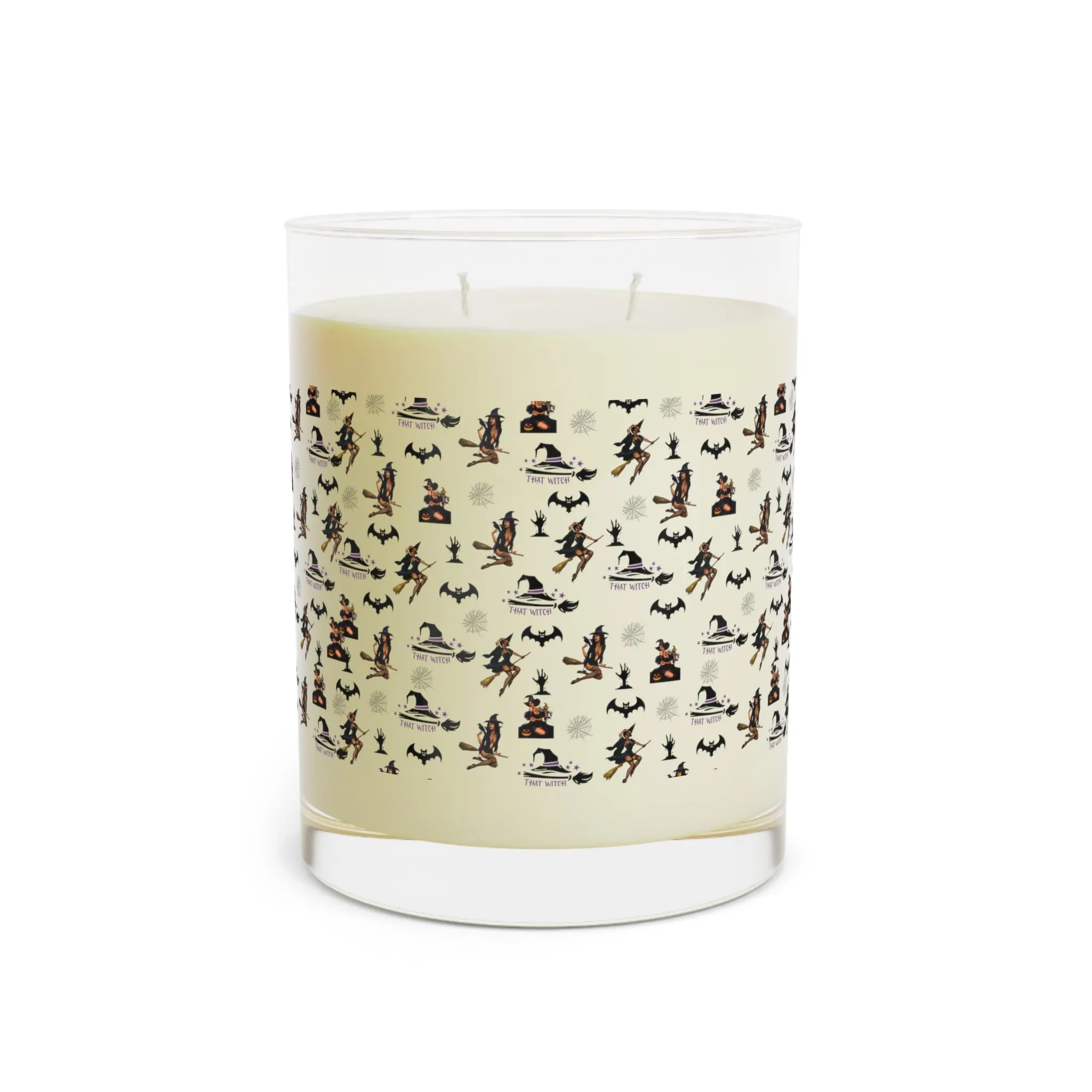 Halloween Scented Candle Full Glass, 11oz - That Witch Pattern