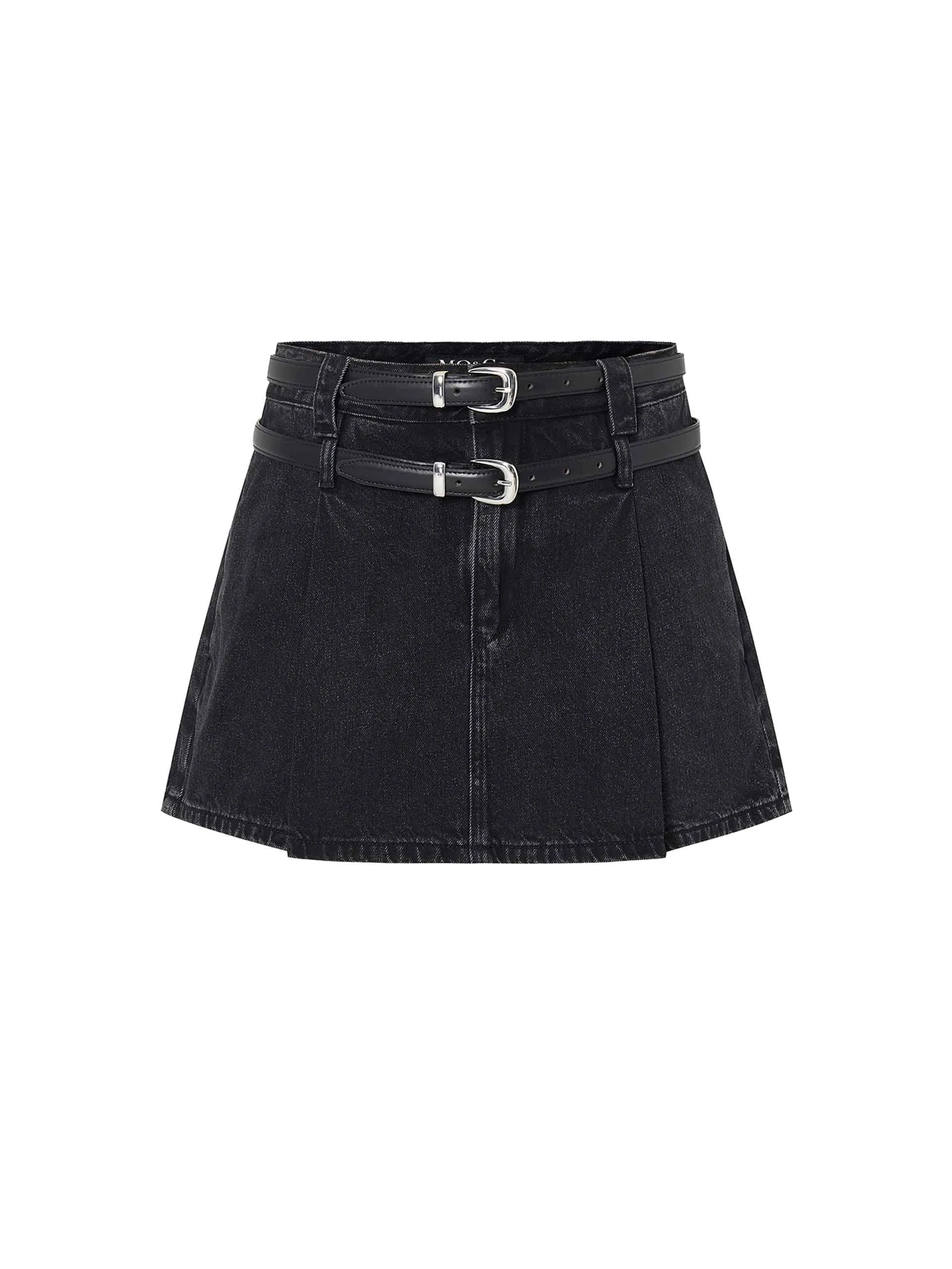 Include Belt Pleated Skirt