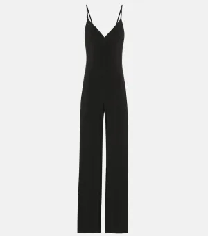 Jersey jumpsuit without fastenings NORMA KAMALI, black