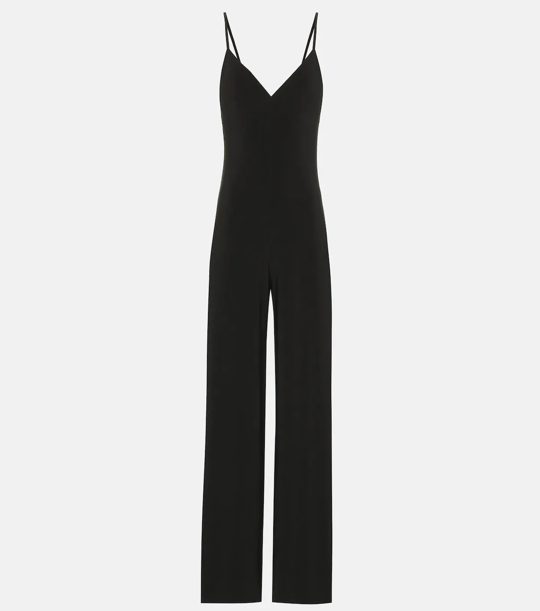 Jersey jumpsuit without fastenings NORMA KAMALI, black