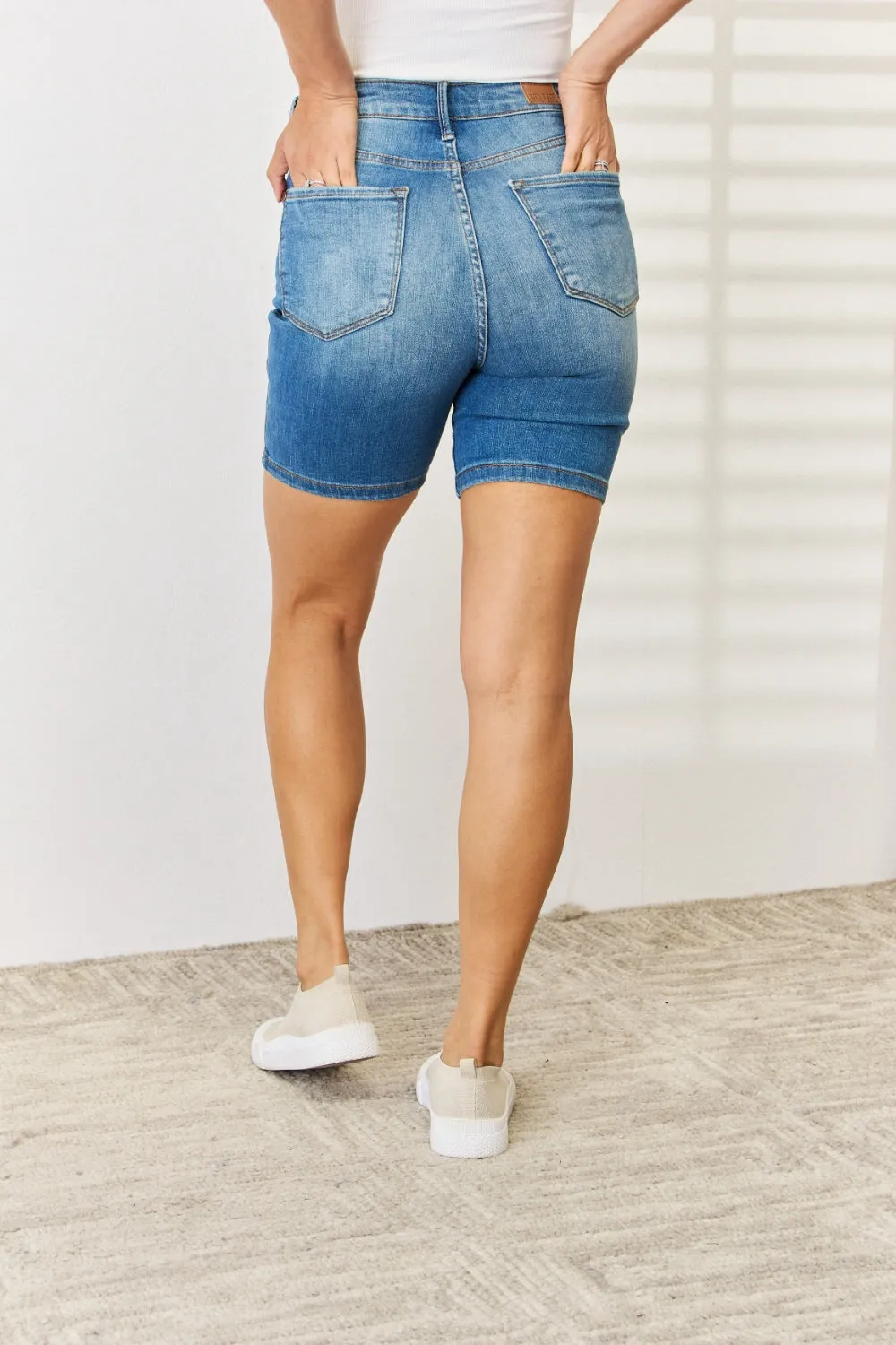 Judy Blue Full Size Tummy Control Jean Shorts