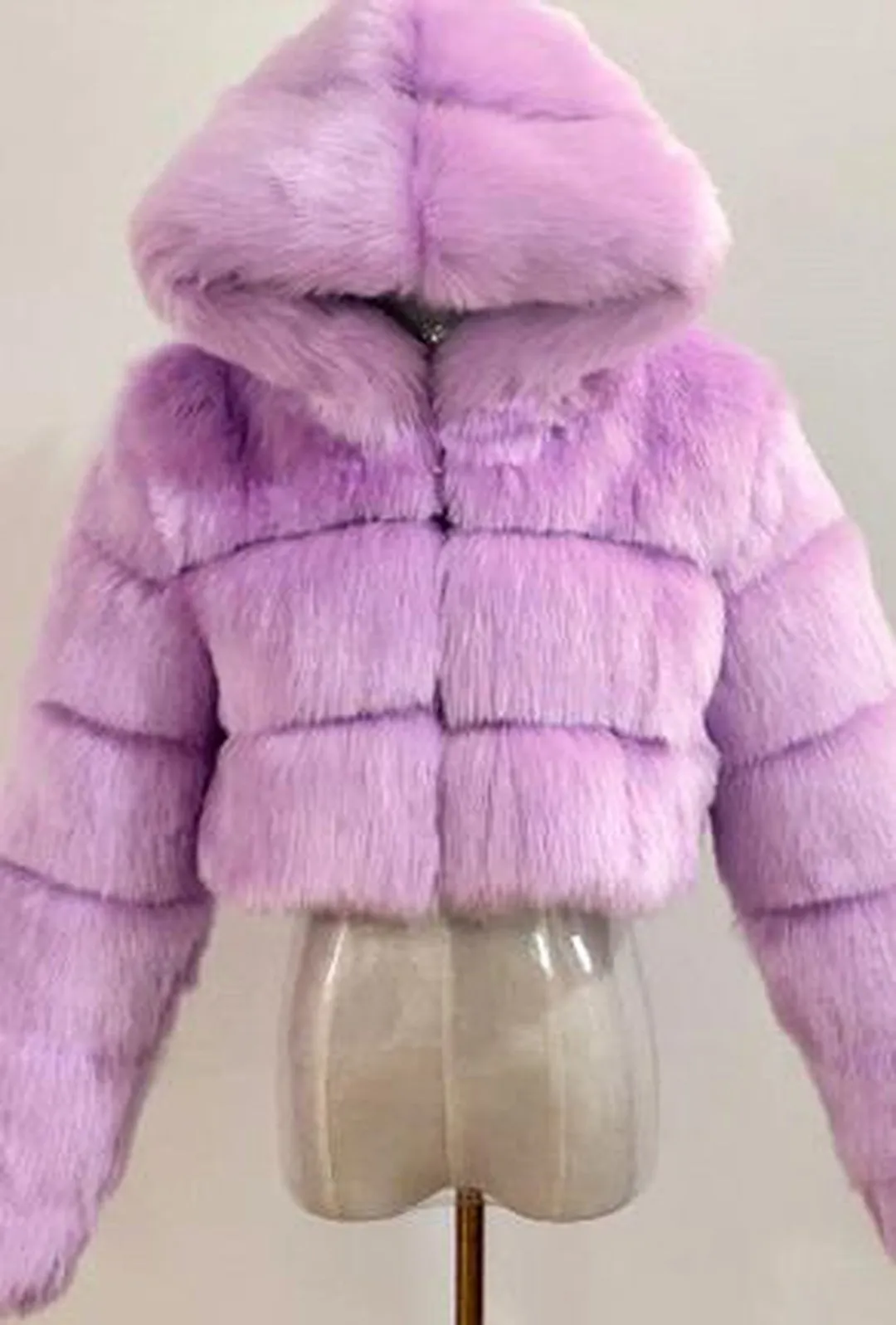 KAYLI - BOLERO HOODED FUR JACKET