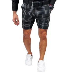 Large Plaid stripes Straight Shorts