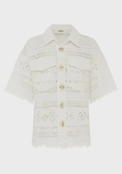 MOS | DANIELA TEXTURED SHIRT WHITE