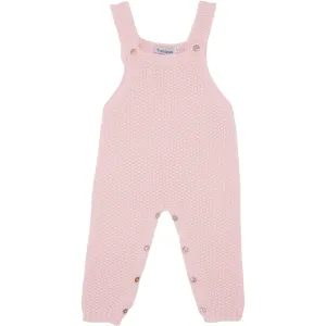 Overalls W/ Rice Stitch- Pink