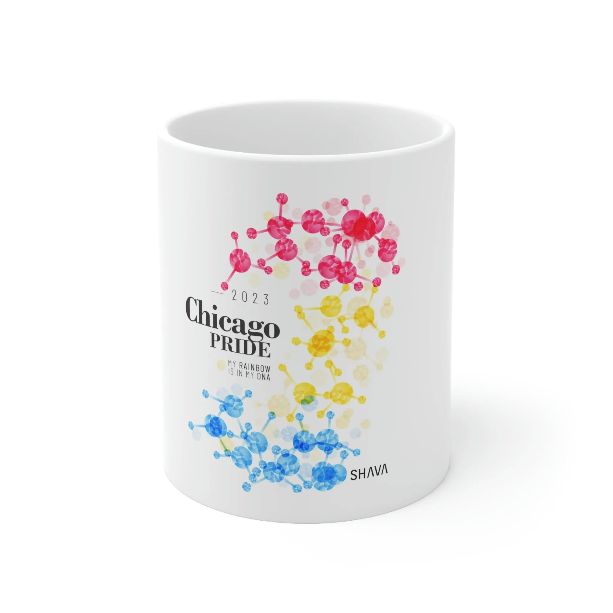 Pansexual Flag Ceramic Mug Chicago Pride - Rainbow Is In My DNA