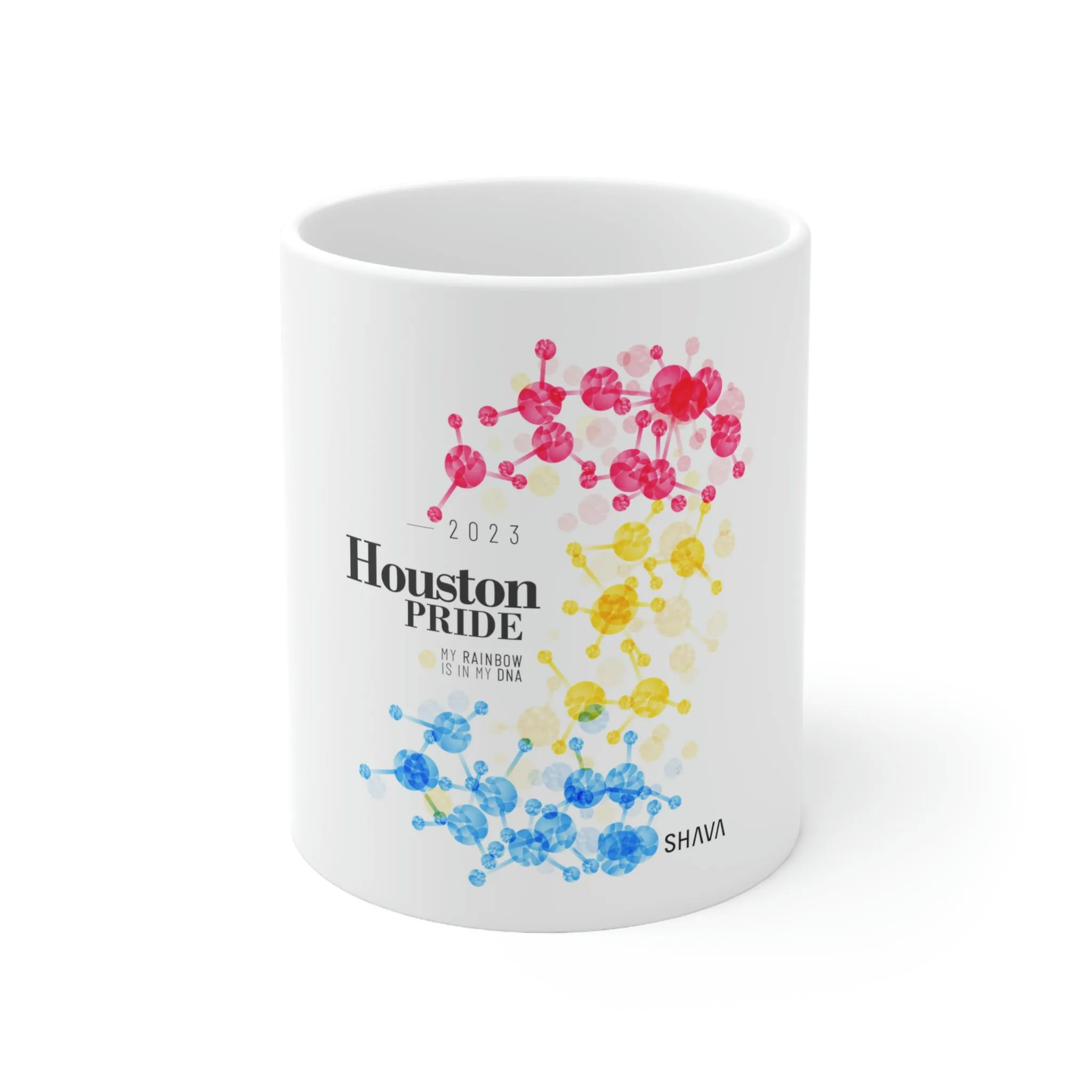 Pansexual Flag Ceramic Mug Houston Pride - Rainbow Is In My DNA