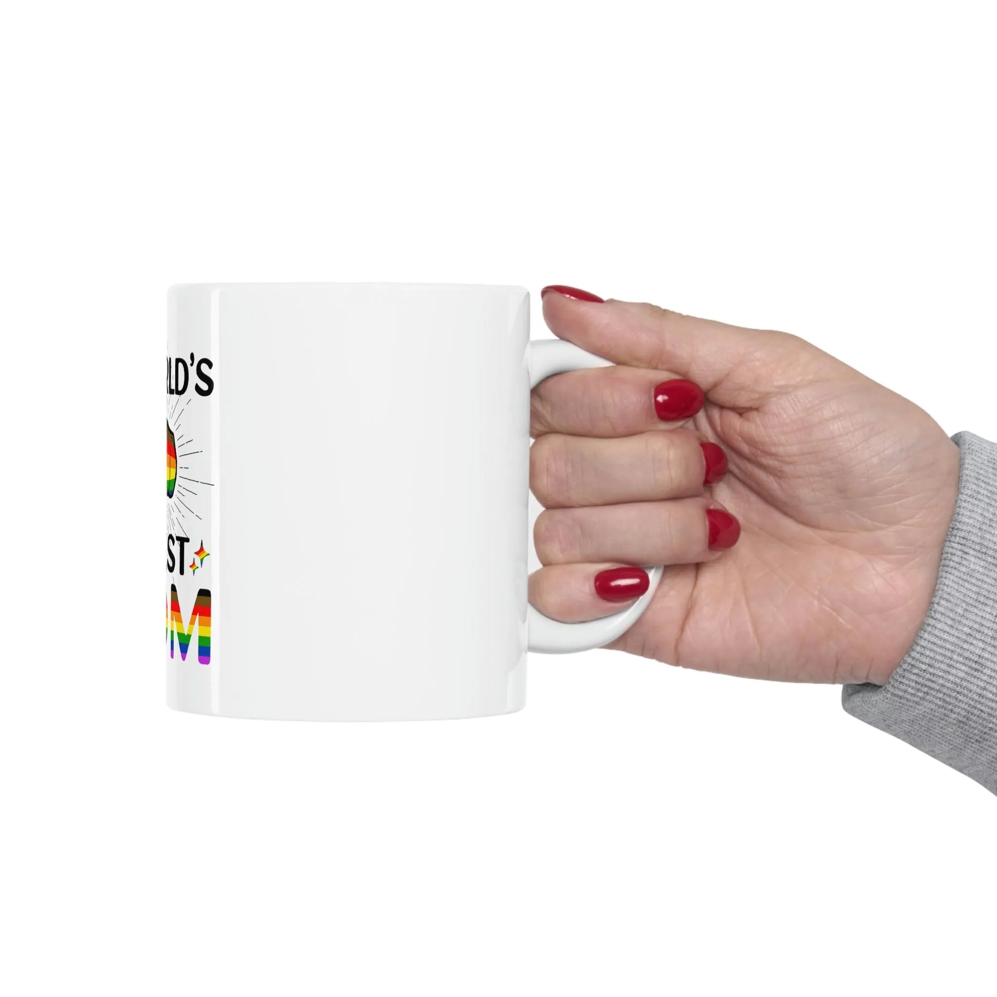 Philadelphia Flag Ceramic Mug  - #1 World's Gayest Mom