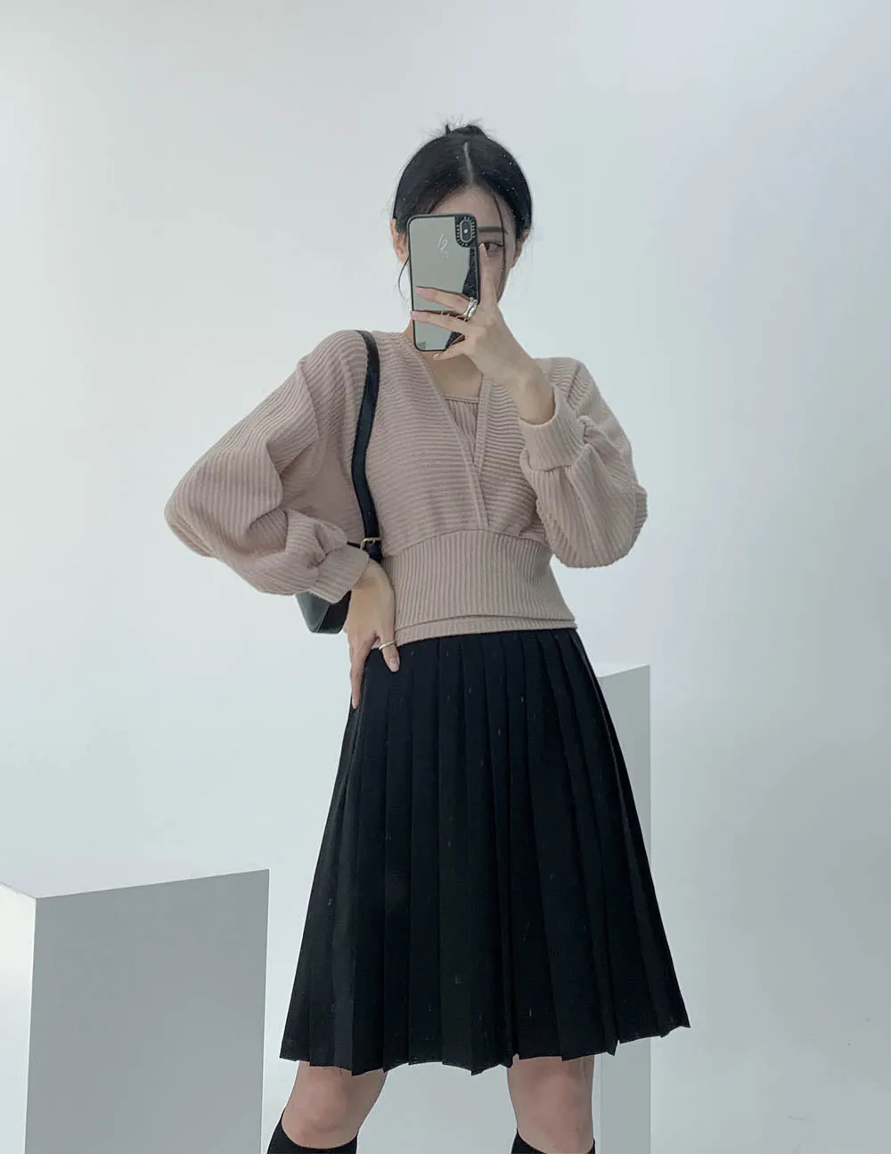 Pleated Midi Skirt CN17