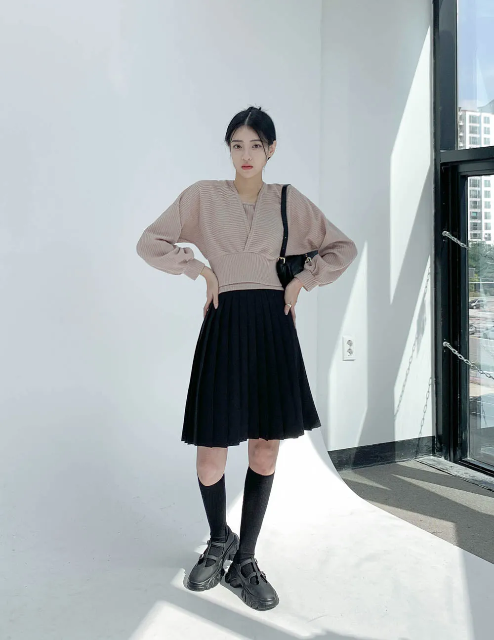 Pleated Midi Skirt CN17