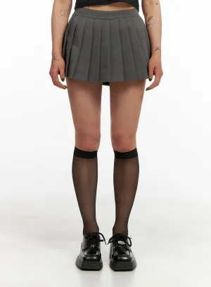 Pleated Mini Skirt CY429