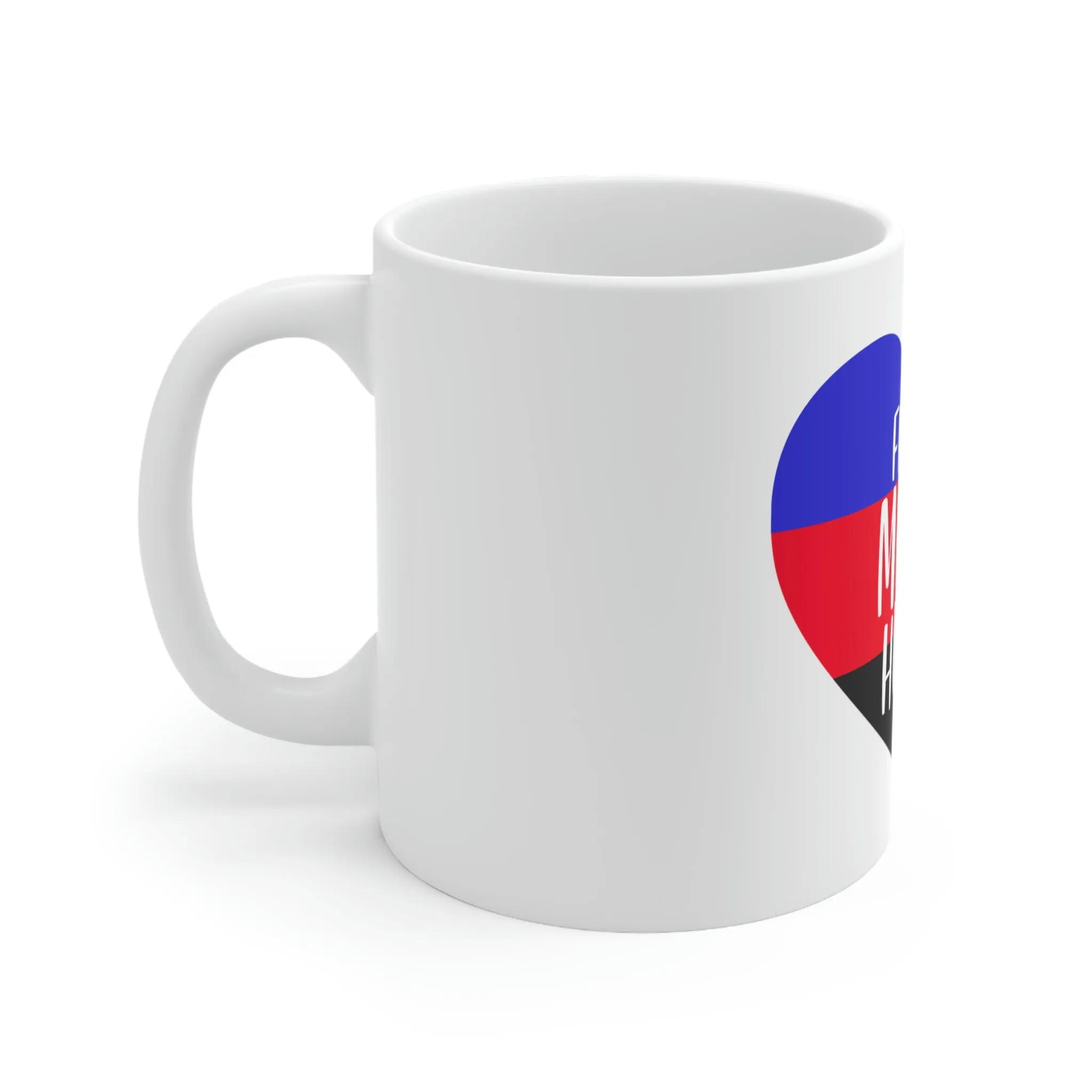 Polyamory Flag Ceramic Mug  - Free Mom Hugs