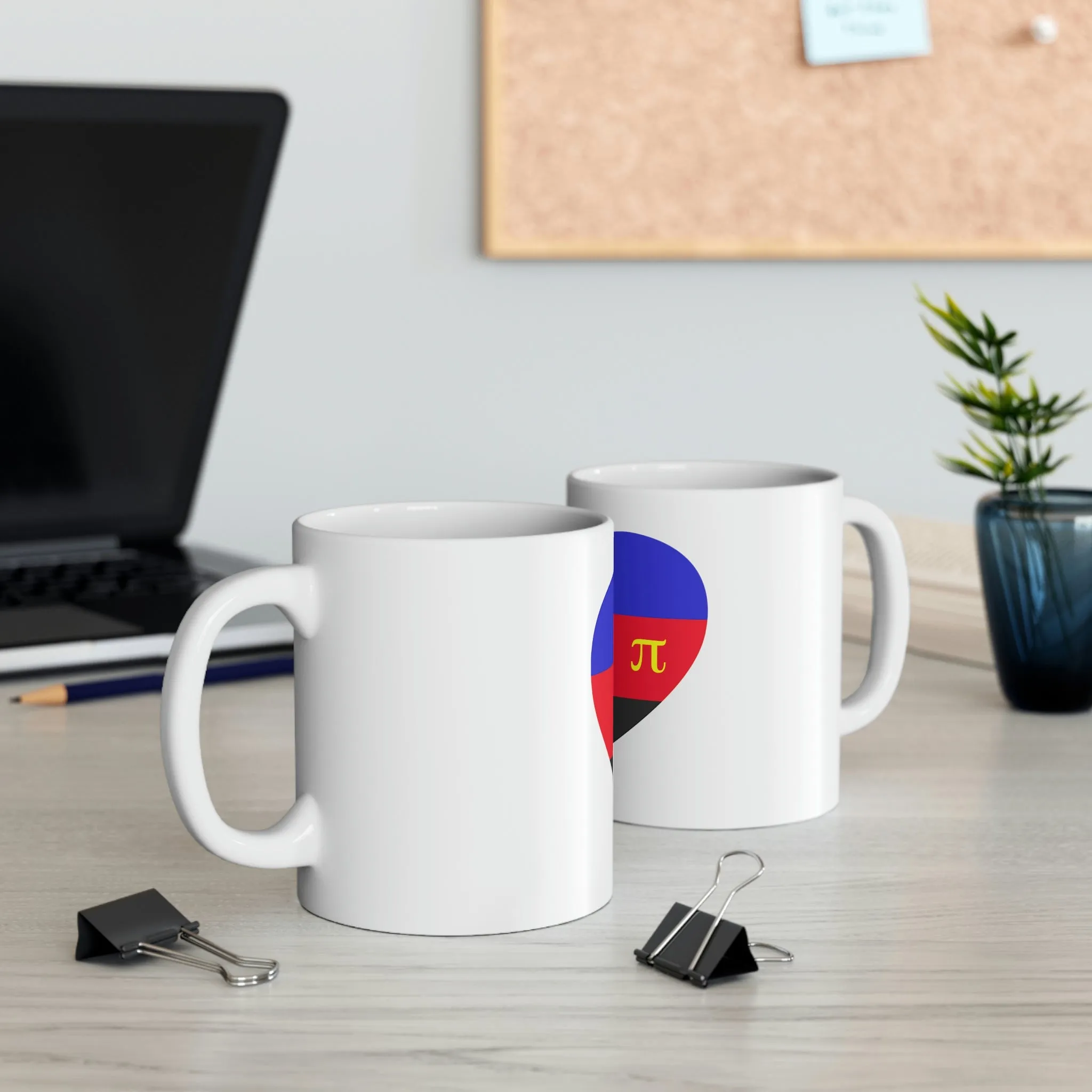 Polyamory Flag Ceramic Mug  - Free Mom Hugs