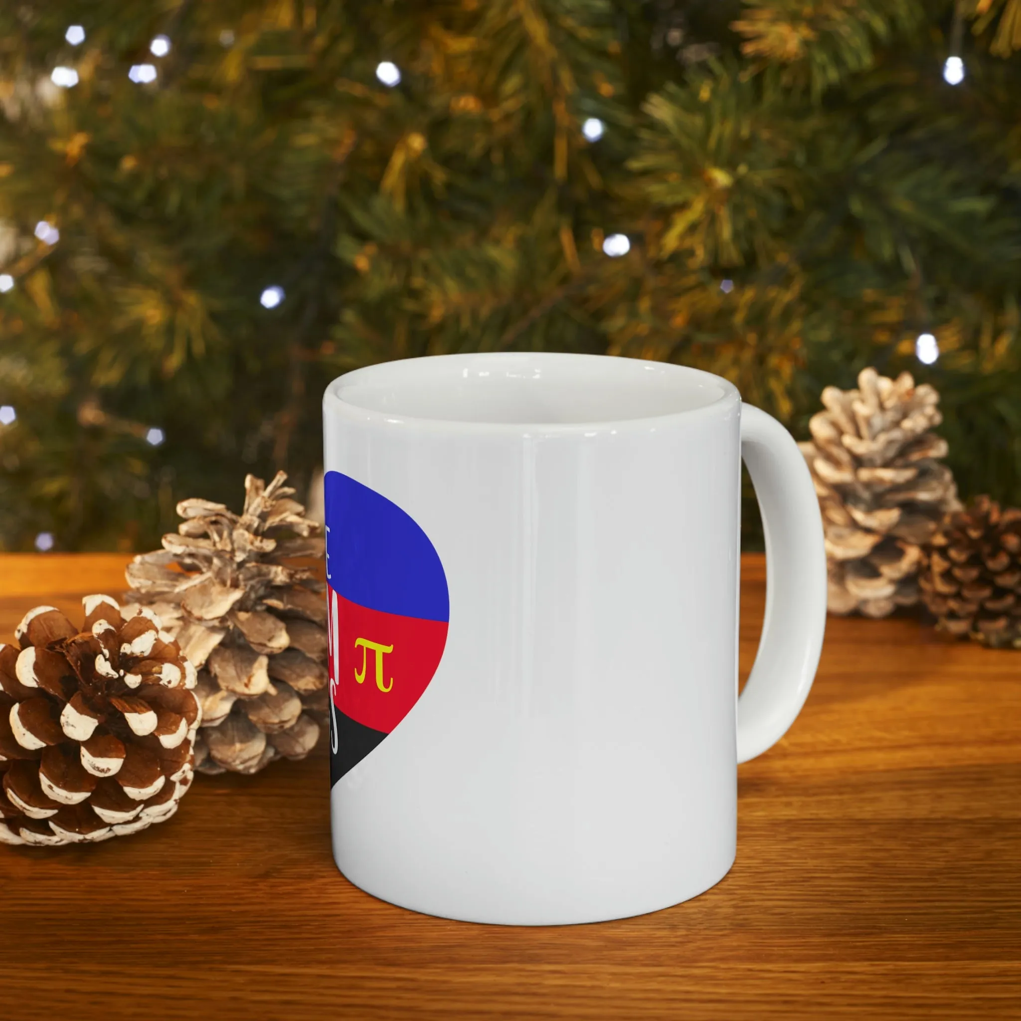 Polyamory Flag Ceramic Mug  - Free Mom Hugs