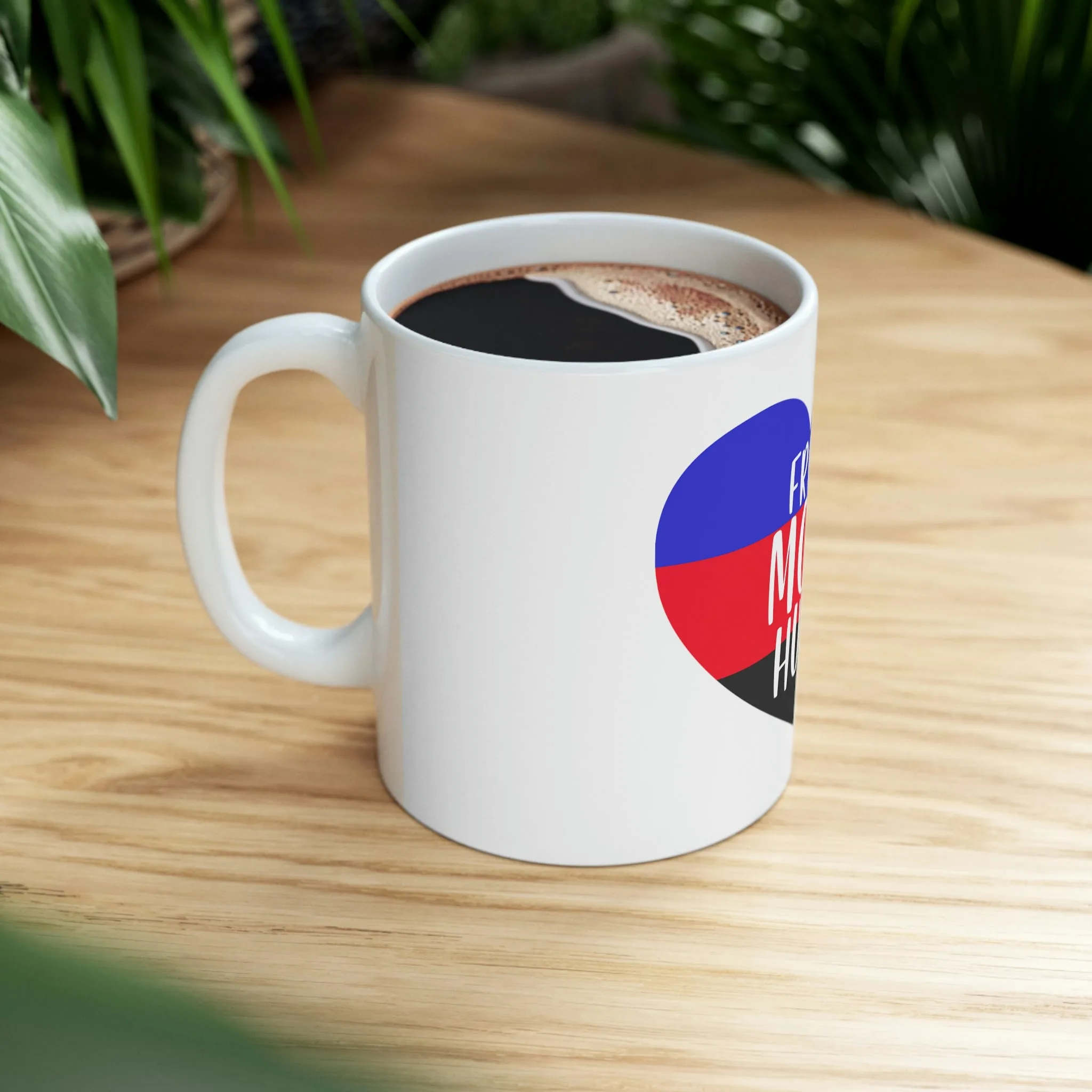 Polyamory Flag Ceramic Mug  - Free Mom Hugs