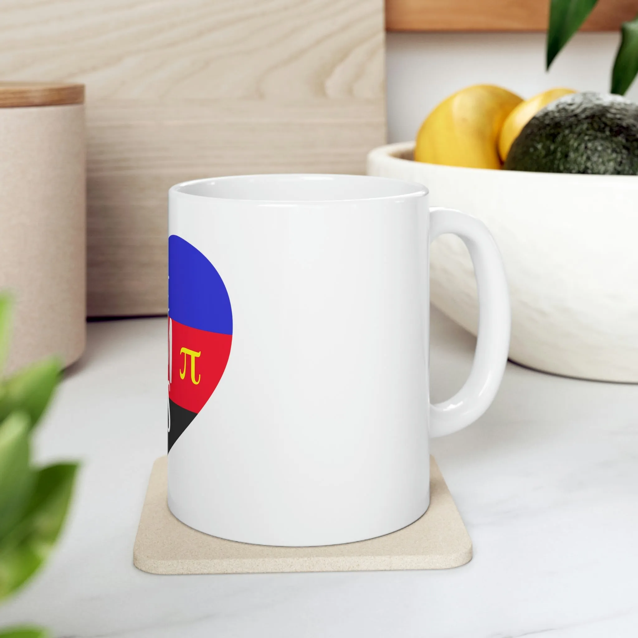 Polyamory Flag Ceramic Mug  - Free Mom Hugs