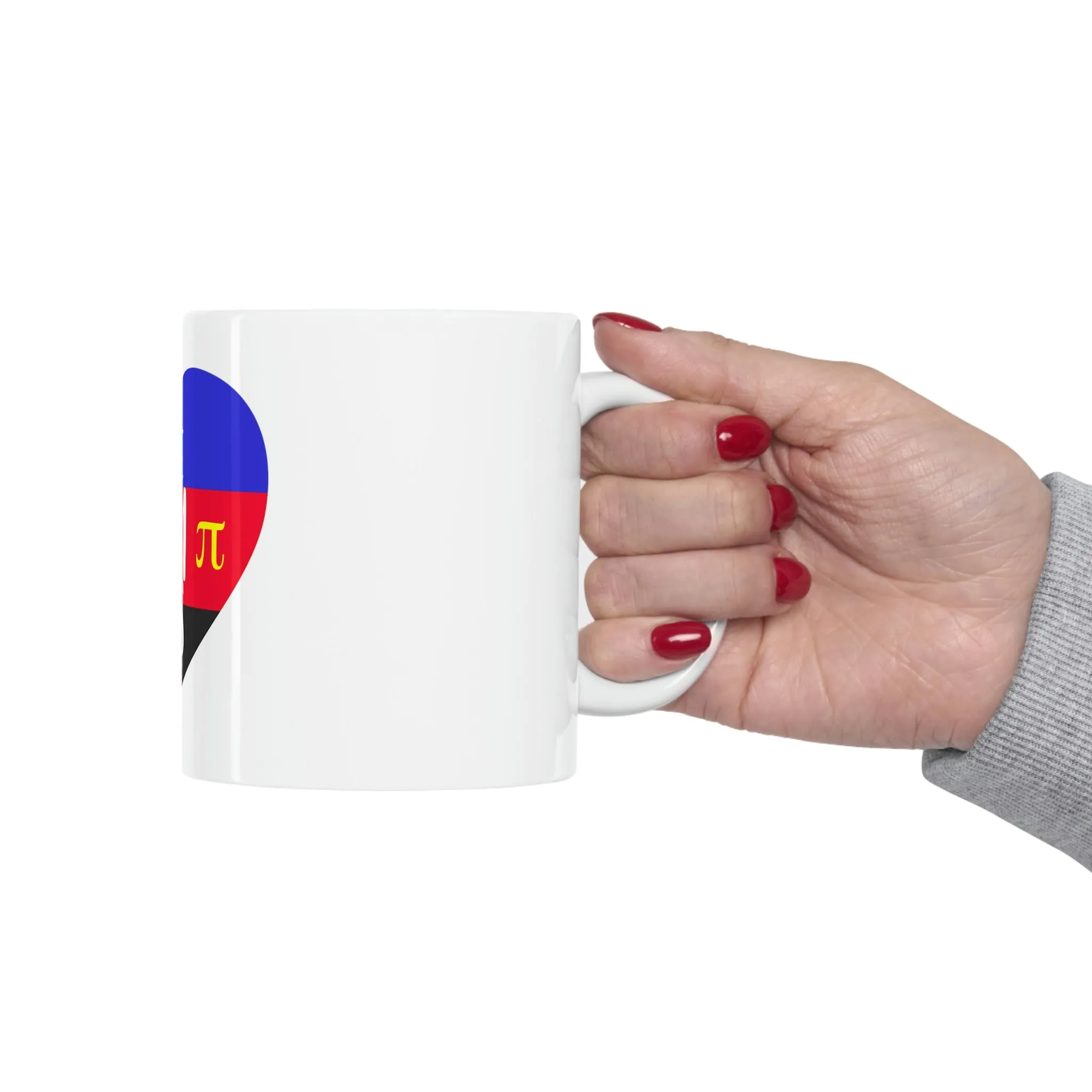 Polyamory Flag Ceramic Mug  - Free Mom Hugs