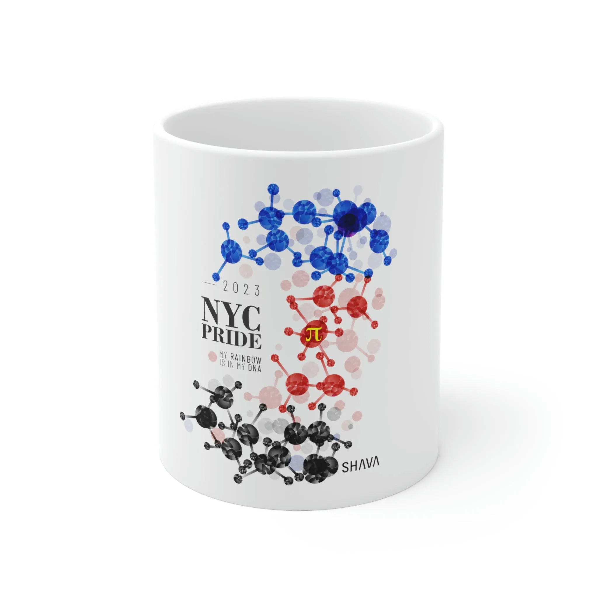 Polyamory NYC Pride Ceramic Mug - Rainbow Is In My DNA