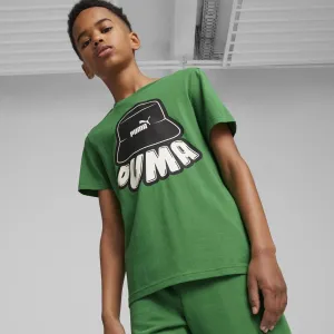 PUMA Ess  Mid 90S Graphic Junior T-Shirt Green