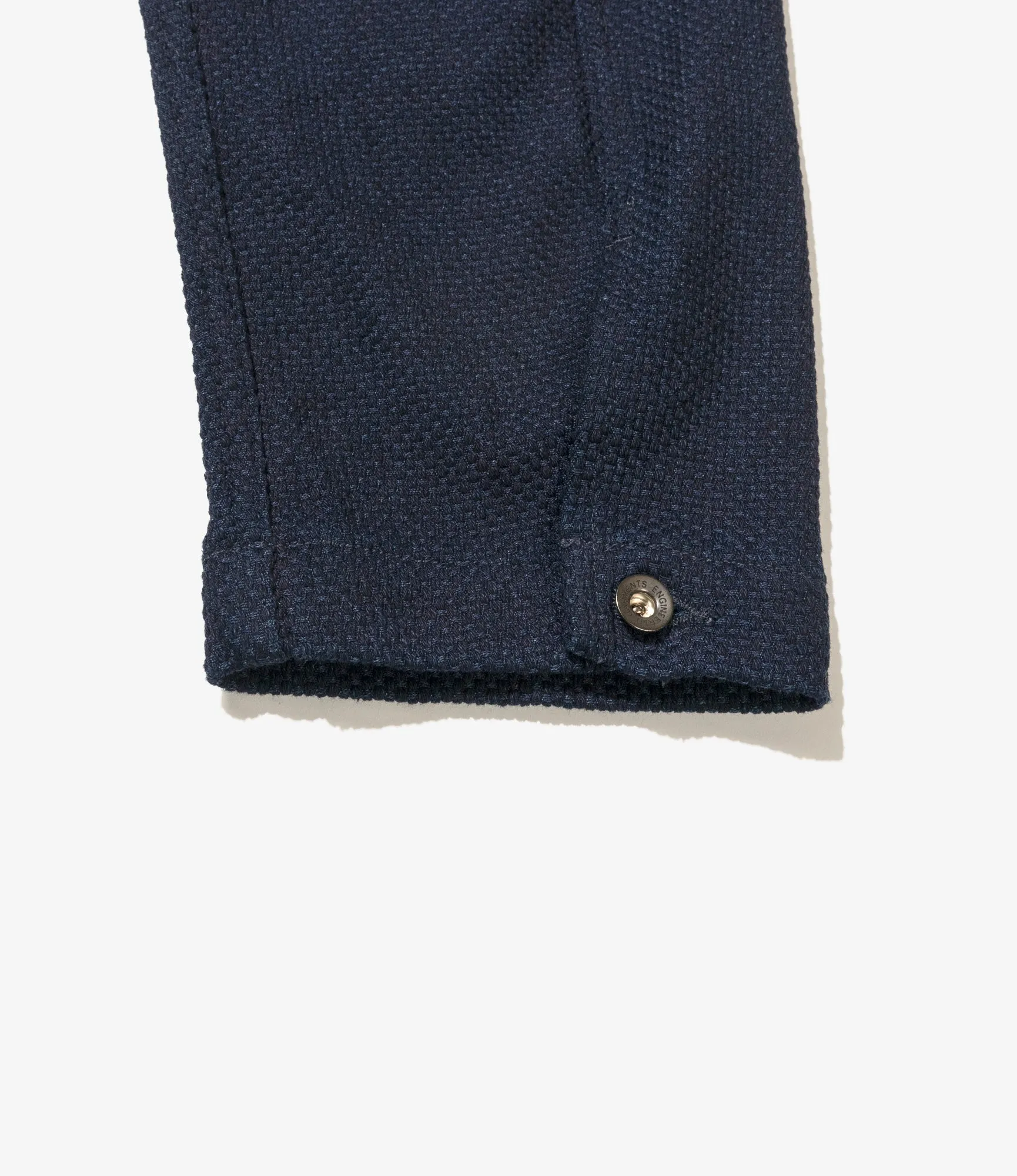 Short Engineer Jacket – Navy Heavy Basketweave