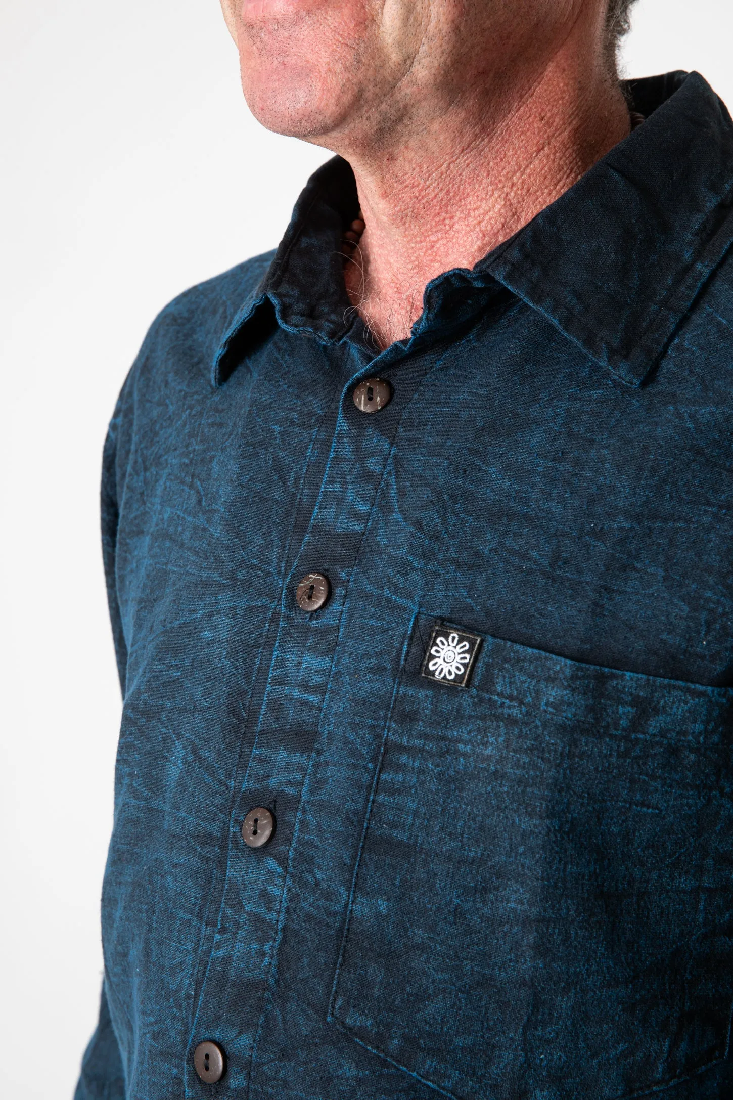 Simple Cotton Stone Wash Shirt