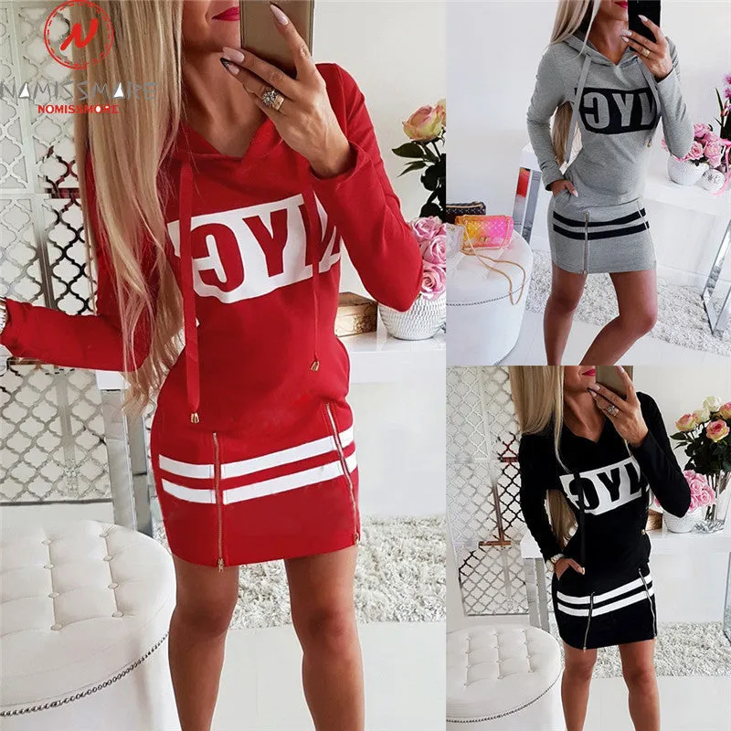 Sports Hooded Dress