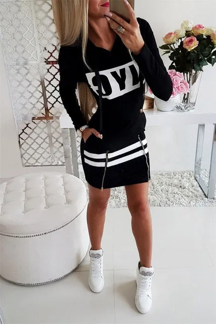 Sports Hooded Dress