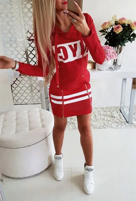 Sports Hooded Dress