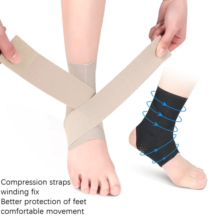 Thin Anti-Slip Dispensing Sports Compression Bandage Ankle Brace, Specification: M(Skin Color)